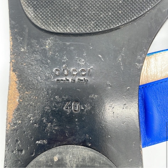 HTF Electric Blue Gucci Sandals - Picture 5 of 5